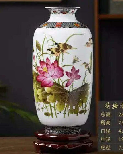 Antique Chinese Ceramic Vase with Intricate Animal Motif - Timeless Charm