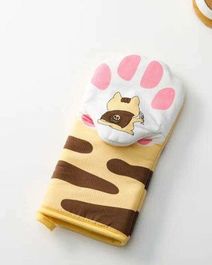 Adorable Cat Paw Design Cooking Glove for Baking Enthusiasts