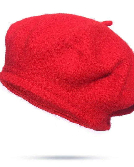 Elegant Wool Beret - Classic Winter Accessory for Women and Teens