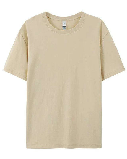 Unisex 280g Cotton Crewneck T-shirt - 20 Vibrant Colors Available, Short Sleeve Loose Fit