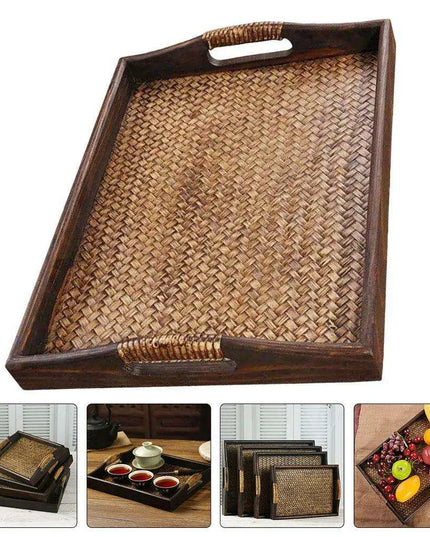 Sustainable Elegance: Luxurious Teak and Bamboo Tea Tray for an Elevated Tea Experience