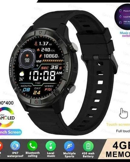 Stylish Smartwatch with HD AMOLED Screen, Bluetooth Calling, Health Monitoring & Huawei True Wireless Earbuds