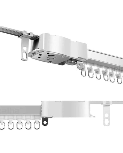 Smart Adjustable Electric Curtain Track System with WiFi Control and Telescopic Design