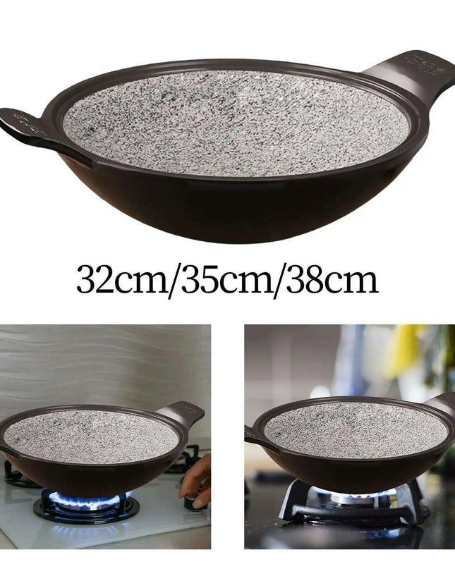 Korean Stone Cooking Pot for Ramen, Soups, Stews, and Kimchi Rice