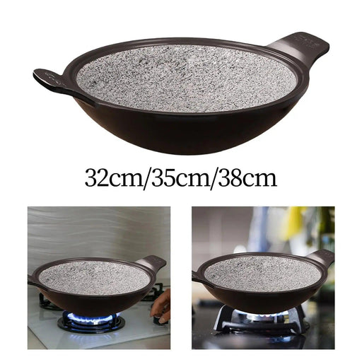 Korean Stone Cooking Pot for Ramen, Soups, Stews, and Kimchi Rice