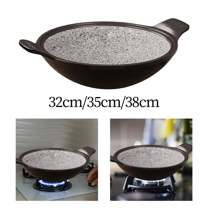 Korean Stone Cooking Pot for Ramen, Soups, Stews, and Kimchi Rice