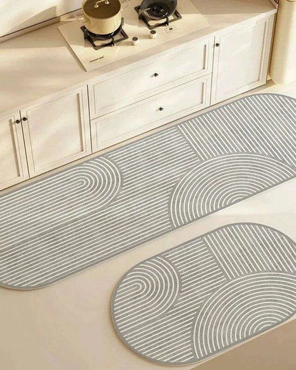 Ultra-Soft Diatomite Floor Mat - Highly Absorbent, Washable, and Non-Slip Rug for Kitchen and Bathroom