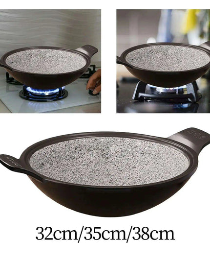 Korean Stone Cooking Pot for Ramen, Soups, Stews, and Kimchi Rice