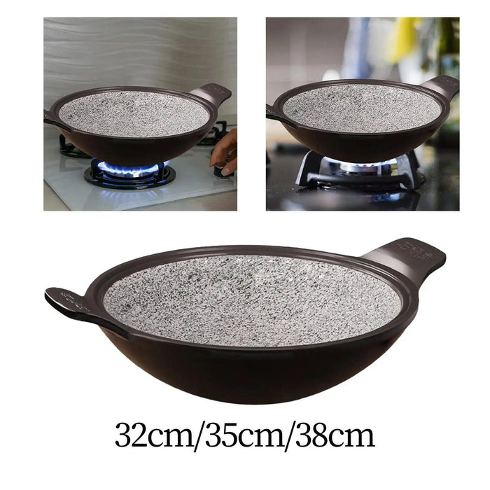 Korean Stone Cooking Pot for Ramen, Soups, Stews, and Kimchi Rice
