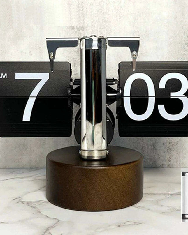 High-Tech Automatic Flipping Clock for Stylish Home Decor - Includes Battery Gift