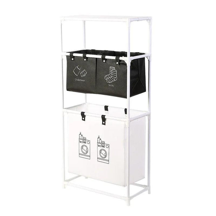 Laundry Organization System with Foldable Multi-layer Grid Design