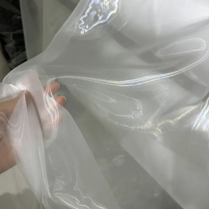 Sheer Organza Fabric — Off-White, 1.5M Wide | 1M & 5M Lengths