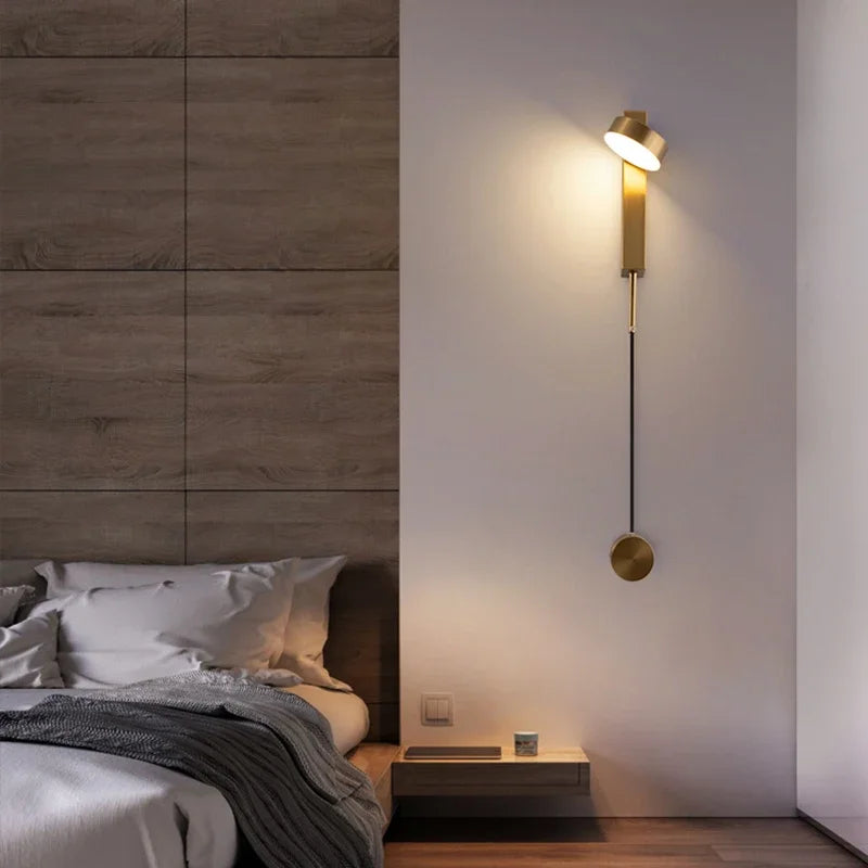 Modern LED Wall Lamps with Switch - Bedroom Bedside & Indoor Lighting