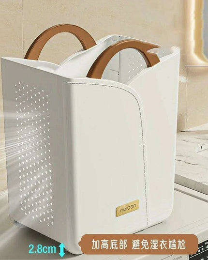 Elegant Space-Saving Laundry Basket for Convenient Organization