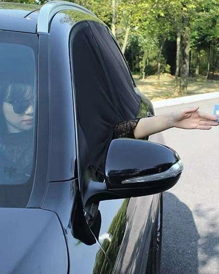 Complete Baby Car Window Sunshade Kit - 4-Piece Set with Insect Protection and Breathable Mesh Sleeves