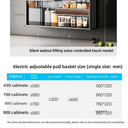 Electric Lifting Kitchen Organizer Storage Cabinet Basket Smart Kitchen Storage Organization Shelf Kitchen Accessories e electric-lifting-kitchen-organizer-storage-cabinet-basket-smart-kitchen-storage-organization-shelf-kitchen-accessories-e