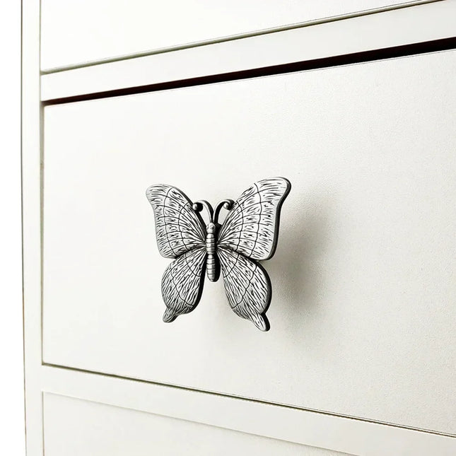 Vintage Butterfly Cabinet Knobs – Zinc Alloy Kids Hardware & Furniture Pulls