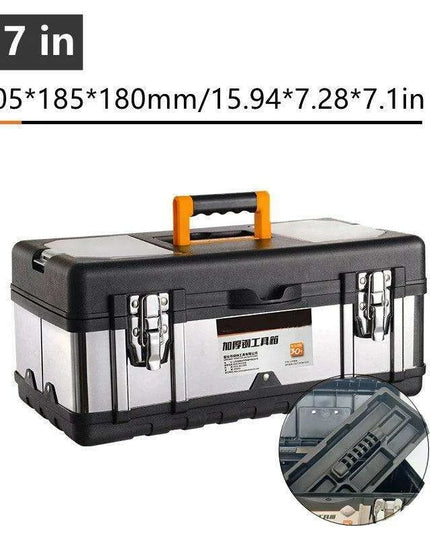 Heavy-Duty Stainless Steel Tool Storage Box for Professionals