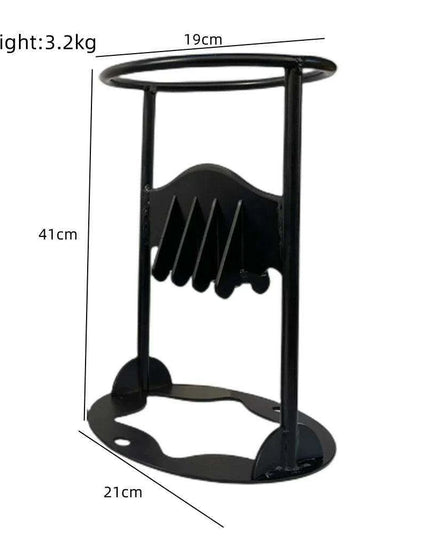 Artisan Cast Iron Log Splitting Wedge - Essential Tool for Camping and Outdoor Adventures