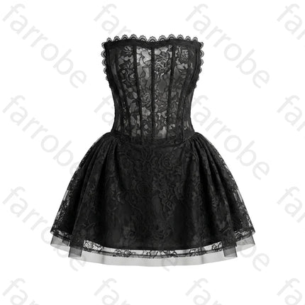 Off Shoulder Lace Cocktail Dress — Backless, Sleeveless, Prom & Evening