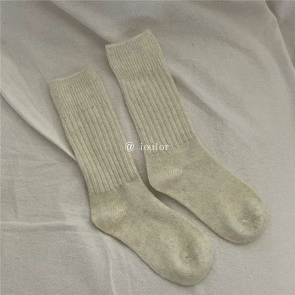 Cozy Cashmere Blend Thermal Crew Socks for Women - Ultimate Warmth and Comfort