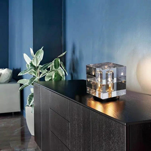 Elegant Nordic Crystal LED Desk Lamp - Adjustable Contemporary Lighting Fixture