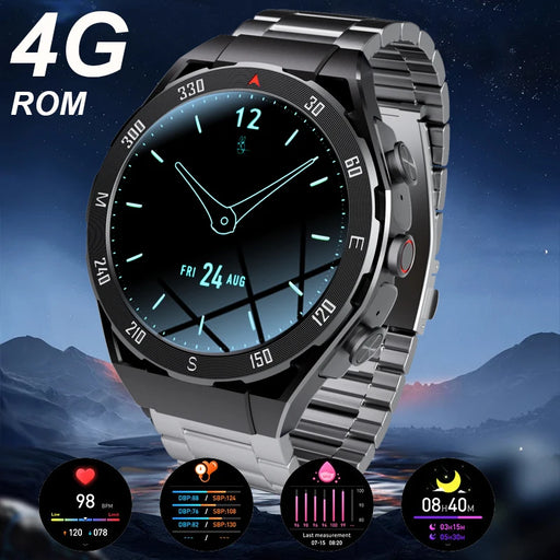 4GB Local Music 2-in-1 Smartwatch with GPS Tracker and TWS Headphones