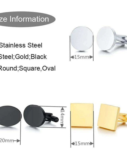 Personalized Elegance: Custom Stainless Steel Cufflinks for the Modern Gentleman