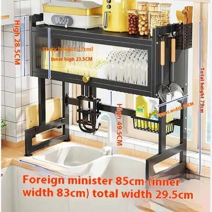 Over-the-Sink Dish Drying Rack | Dustproof & Space-Saving