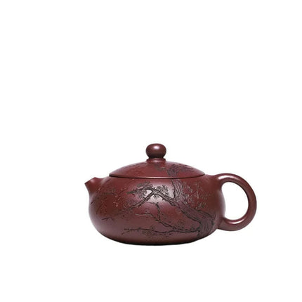 Artisan 250ml Yixing Purple Clay Teapot with Exclusive Dragon's Blood Sand Filter - A Collector's Delight for Tea Connoisseurs
