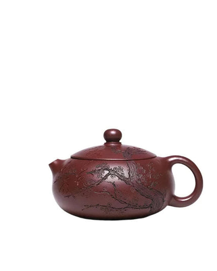 Artisan 250ml Yixing Purple Clay Teapot with Exclusive Dragon's Blood Sand Filter - A Collector's Delight for Tea Connoisseurs