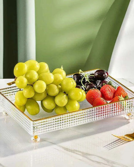 Chic Clear Nordic Snack Trays - Stylish 4/6 Compartment Bowls for Treats and Candies