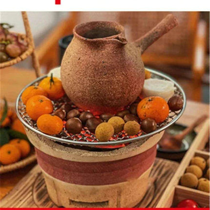 Artisanal Clay Tea Brewing Set with Handcrafted Justice Cup for an Elevated Experience