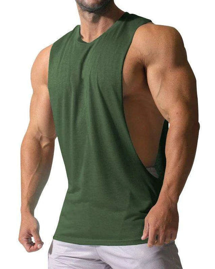 Spring/Summer Men's Casual Sleeveless Muscle Tank Top - Solid Color Sweetheart T-shirt