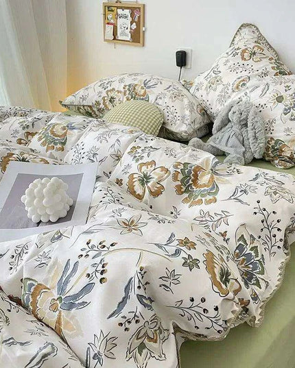 Charming Cherry Blossom Soft Washed Cotton Bedding Set
