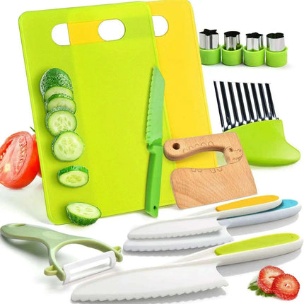 Little Chefs Montessori Cooking Set - 13 Safe and Fun Tools for Young Culinary Explorers