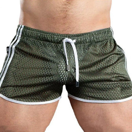 Men's Quick-Dry Mesh Sport Shorts — Elastic Waist