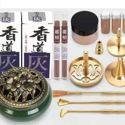Brass Incense Creation Kit - Versatile Incense Burner Accessories for Yoga, Meditation, and Home Fragrance