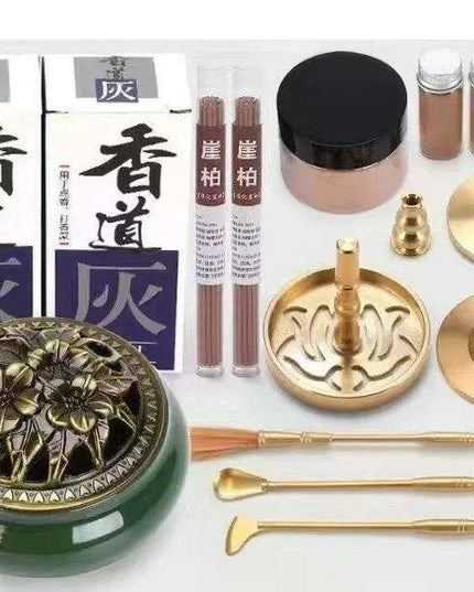 Brass Incense Creation Kit - Versatile Incense Burner Accessories for Yoga, Meditation, and Home Fragrance
