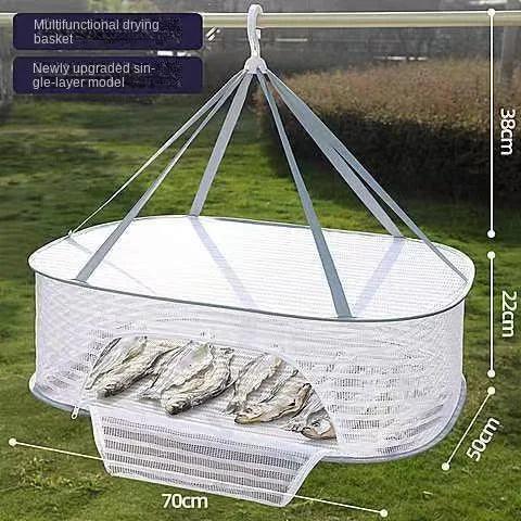 Foldable Mesh Drying Rack for Clothes, Fruits, and Vegetables