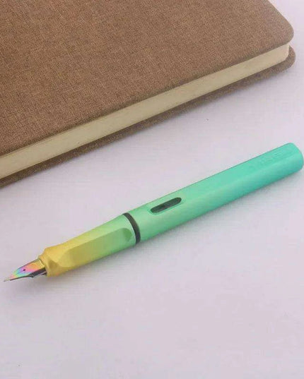 Elegant Aurora Blue-Purple Gradient Fountain Pen Set - Premium Writing Tool for Students and Professionals - Stylish EF Nib Design