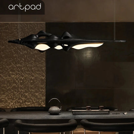 Light Up Your World Solid Wood LED Pendant Light - Modern Chandelier f