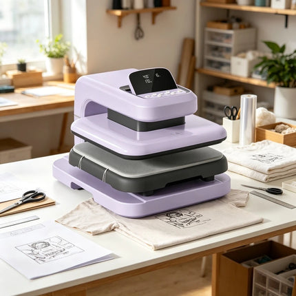 Auto Heat Press 2 Adjustable 15x15 Heats Fast Evenly for HTV Sublimati