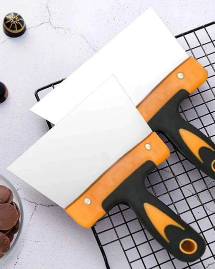Premium Stainless Steel Cake Decorating Kit: Spatula and Scraper for Every Baking Occasion