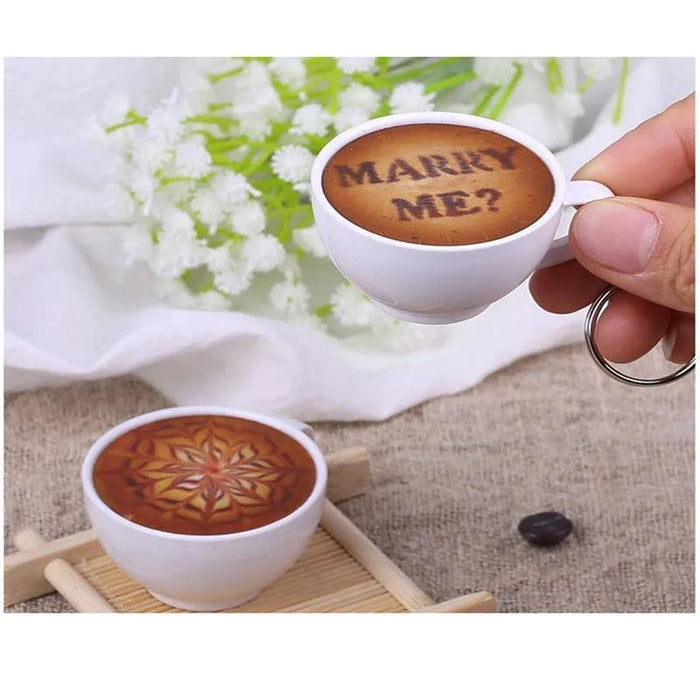 Charming Miniature Resin Coffee and Tea Cup Display Model for Whimsical Décor