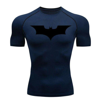 Men's Quick-Dry Compression Fitness T-Shirt for Running and Gym Workouts