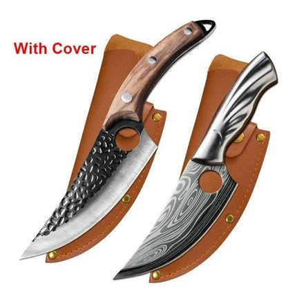 Serbian Artisan Steel Chef Knife Set with Comfortable Wooden Handles - Unmatched Quality Blades