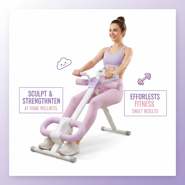 Adjustable Abdominal Trainer with LCD Display & Resistance Levels | Très Elite
