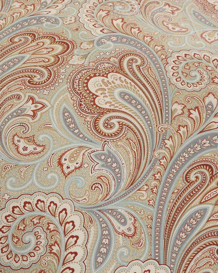 Vintage Elegance 600 TC Egyptian Cotton Boho Paisley 3-Piece Bedding Set