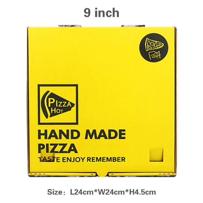 Eco-Friendly Disposable Pizza Boxes - Pack of 100, 6-12" Pizzas